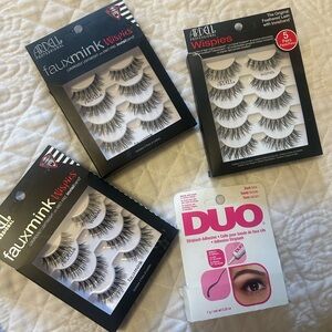 Ardell Lashes Wispies Bundle with lash glue!